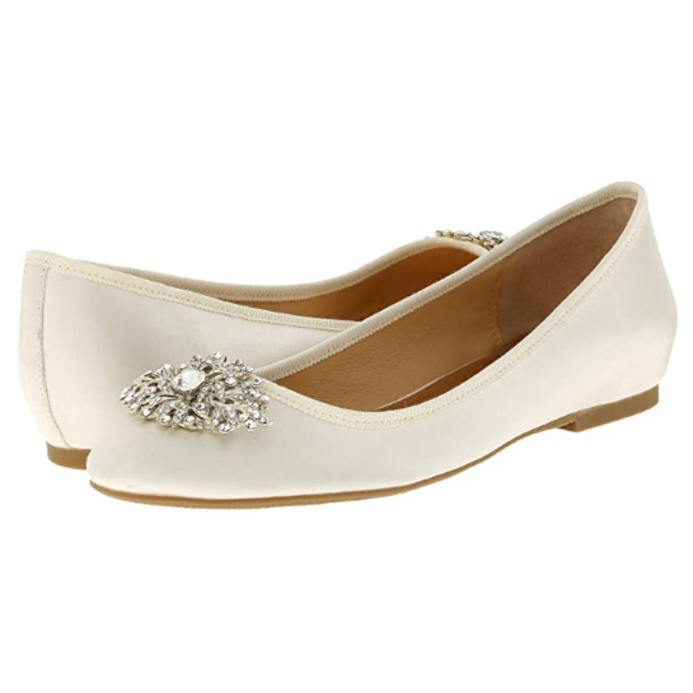 Badgley Mischka Abella Wedding Ballet Flats